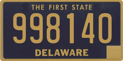 DE license plate 998140