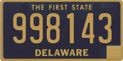 DE license plate 998143