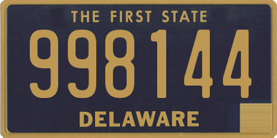 DE license plate 998144