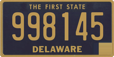 DE license plate 998145