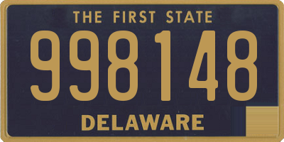 DE license plate 998148