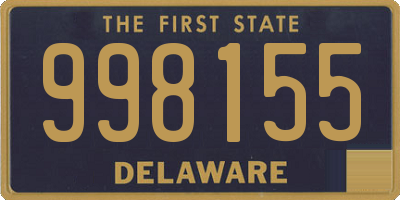 DE license plate 998155