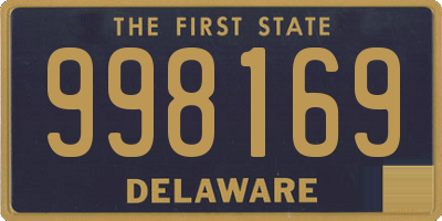 DE license plate 998169