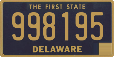 DE license plate 998195