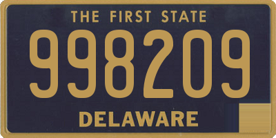 DE license plate 998209