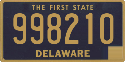 DE license plate 998210