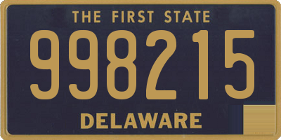 DE license plate 998215