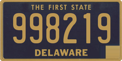 DE license plate 998219