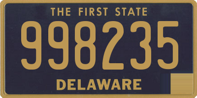 DE license plate 998235