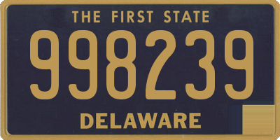 DE license plate 998239