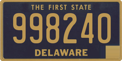 DE license plate 998240