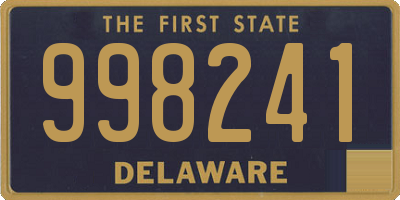 DE license plate 998241