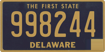 DE license plate 998244