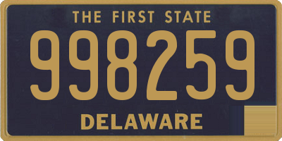 DE license plate 998259