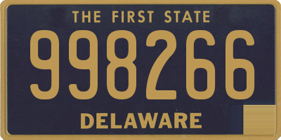 DE license plate 998266