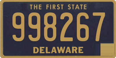 DE license plate 998267