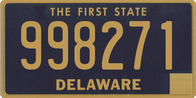 DE license plate 998271