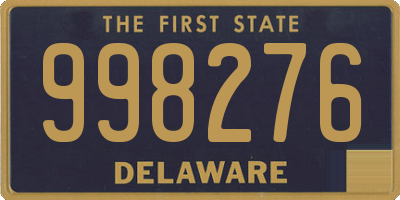 DE license plate 998276