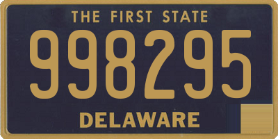 DE license plate 998295