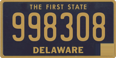 DE license plate 998308