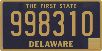 DE license plate 998310