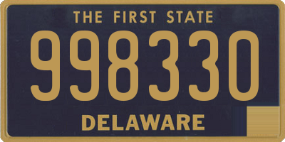 DE license plate 998330