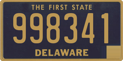 DE license plate 998341