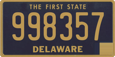 DE license plate 998357