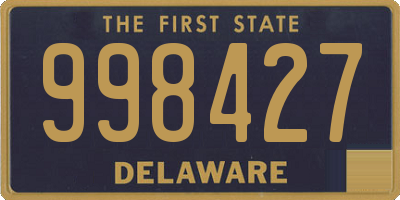 DE license plate 998427