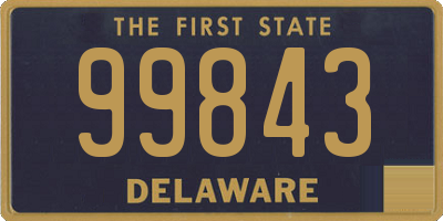 DE license plate 99843