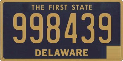 DE license plate 998439