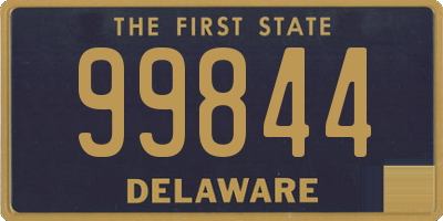 DE license plate 99844