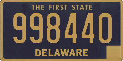 DE license plate 998440