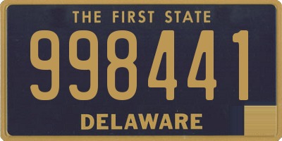 DE license plate 998441