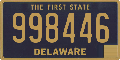 DE license plate 998446