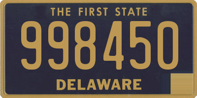 DE license plate 998450