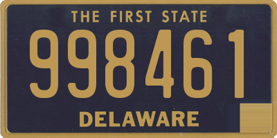 DE license plate 998461