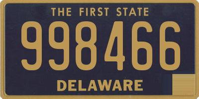 DE license plate 998466