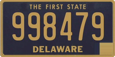 DE license plate 998479