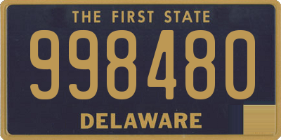 DE license plate 998480