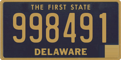 DE license plate 998491