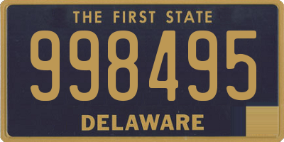 DE license plate 998495