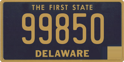 DE license plate 99850