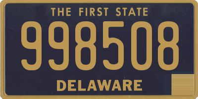 DE license plate 998508