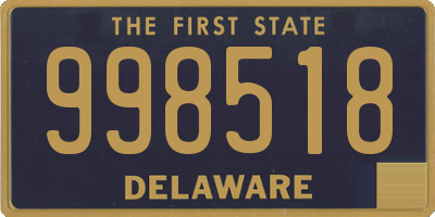 DE license plate 998518