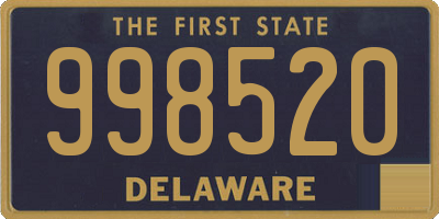DE license plate 998520