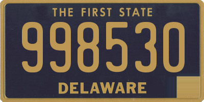 DE license plate 998530
