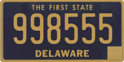 DE license plate 998555