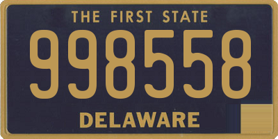 DE license plate 998558