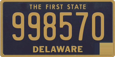 DE license plate 998570